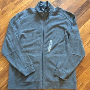 Calvin Klein Men's Full Zip Sweater Jacket - Charcoal Gray